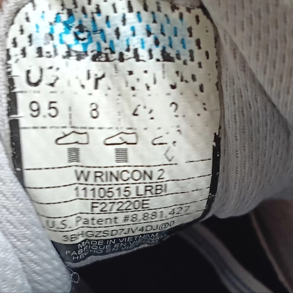 Hoka One Rincon 2 "Lunar Rock Black Iris" Running Shoes Sz.9½ - Picture 7 of 8